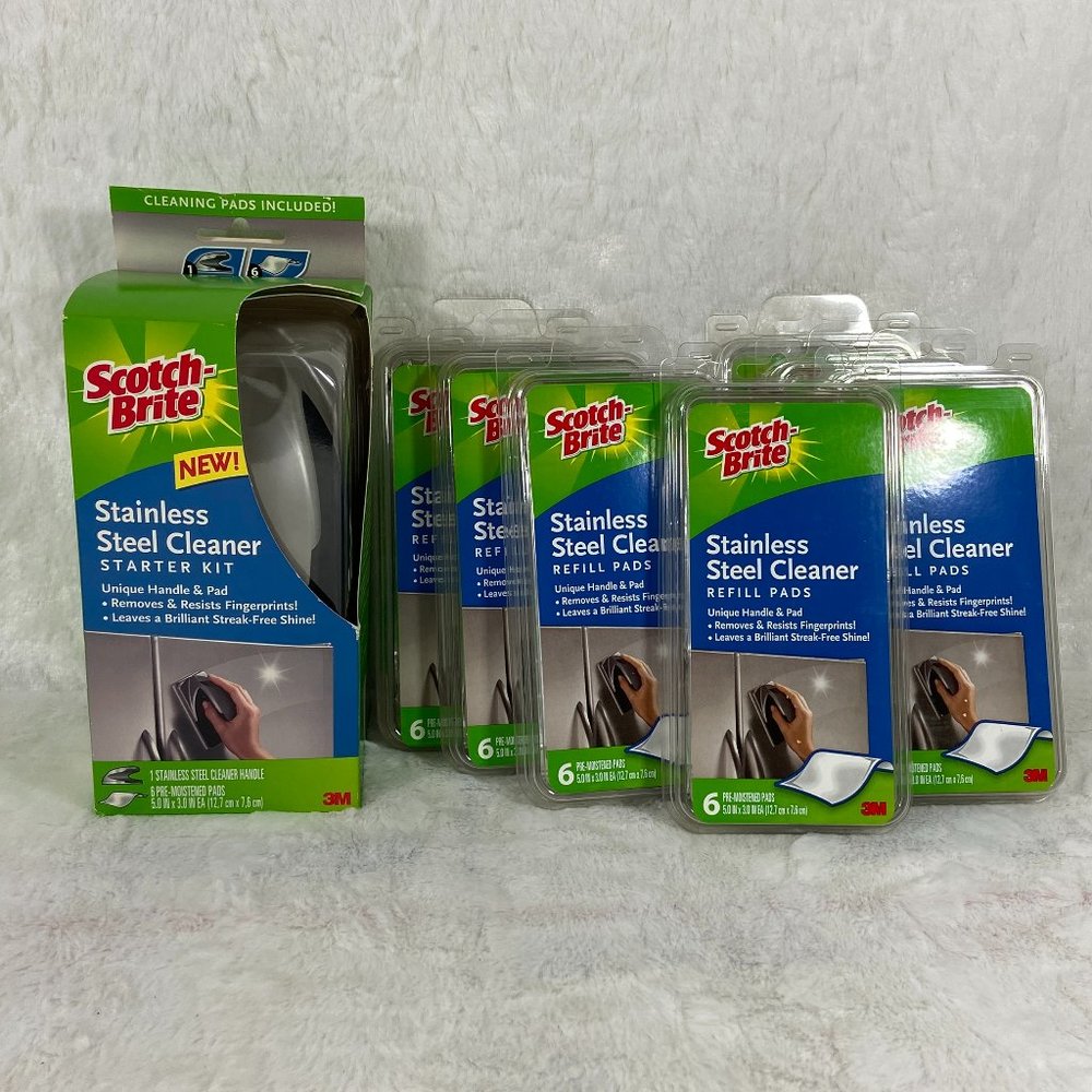 Scotch-Brite Stainless Steel Cleaner Starter Kit plus 7 BONUS PACKS